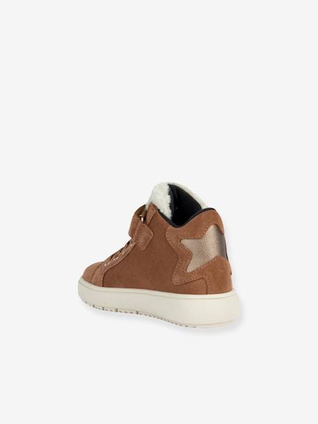 Baskets montantes enfant scratchées J Theleven Girl camel 2 - vertbaudet enfant 