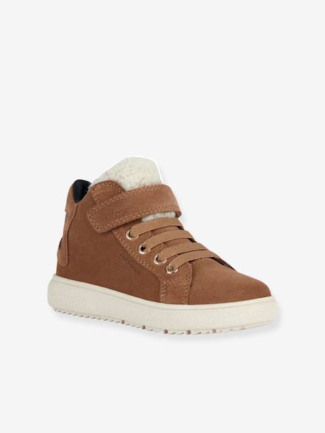 Baskets montantes enfant scratchées J Theleven Girl camel 1 - vertbaudet enfant 