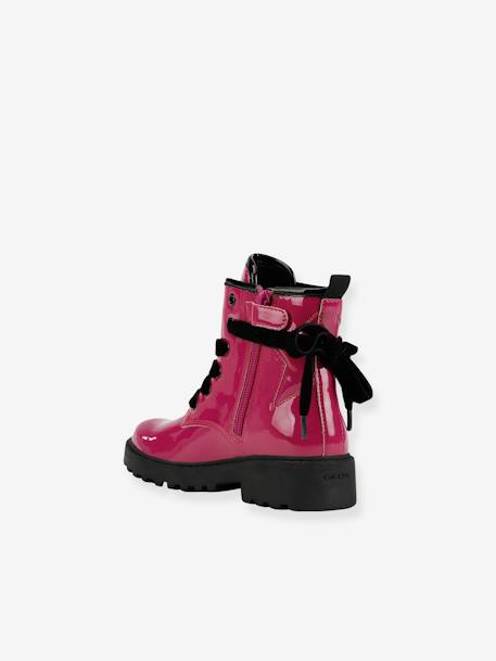 Bottines à lacets CASEY girl fuchsia 3 - vertbaudet enfant 