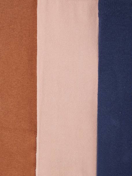 Lot de 3 paires de collants fille lot encre+Lot gris chiné moyen+marine+prune+rose poudré+vieux rose 11 - vertbaudet enfant 