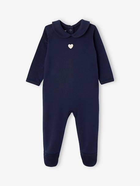 Lot de 2 pyjamas bébé fille 'coeurs' bébé naissance Lot marine 2 - vertbaudet enfant 