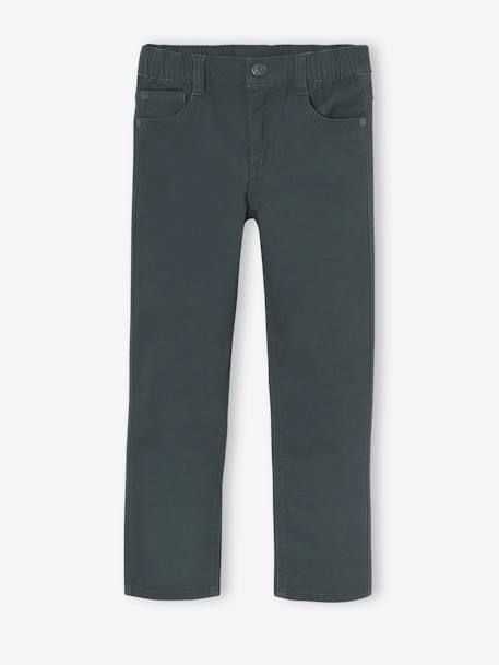 Pantalon garçon indestructible facile à enfiler beige+bleu nuit+kaki+vert sauge 13 - vertbaudet enfant 
