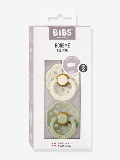 Lot de 2 sucettes-tétines Bohème, taille 2 de 6 à 18 mois Bleu ciel + bleu lagon+Ivoire + vert sauge+Pêche + terracotta 6 - vertbaudet enfant 