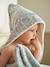 Cape de bain gaze de coton personnalisable + gant de toilette DANS LES BOIS vert sauge 2 - vertbaudet enfant 