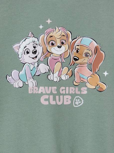 Sweat Disney Pat' Patrouille 'Girls Club' Fille vert de gris 3 - vertbaudet enfant 