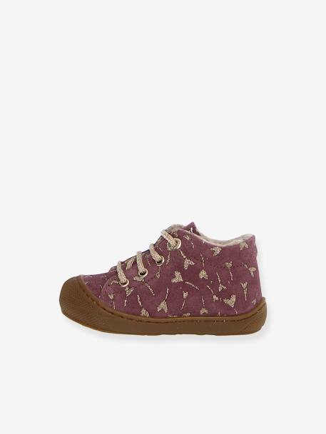 Chaussures premiers pas en suède violet 3 - vertbaudet enfant 