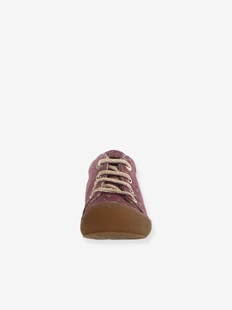 Chaussures premiers pas en suède violet 5 - vertbaudet enfant 