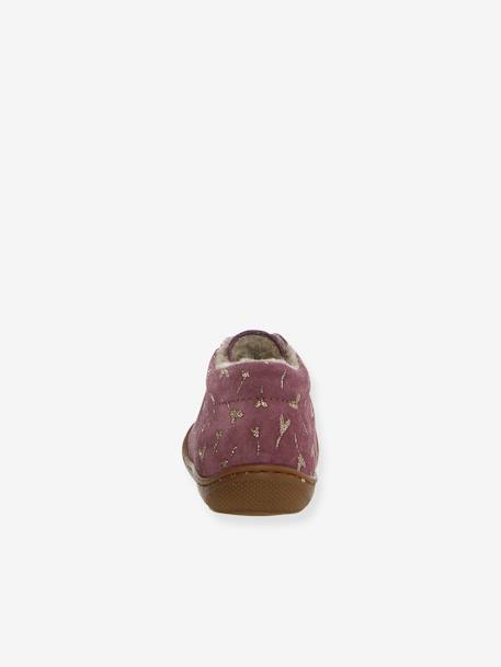 Chaussures premiers pas en suède violet 4 - vertbaudet enfant 