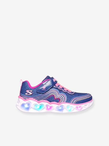 Baskets lumineuses enfant Heart Lights - Retro Hearts 302689L - marine 3 - vertbaudet enfant 