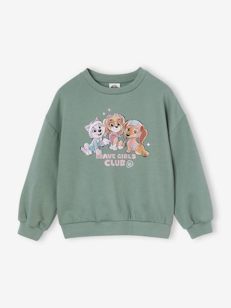 Sweat Disney Pat' Patrouille 'Girls Club' Fille vert de gris 1 - vertbaudet enfant 