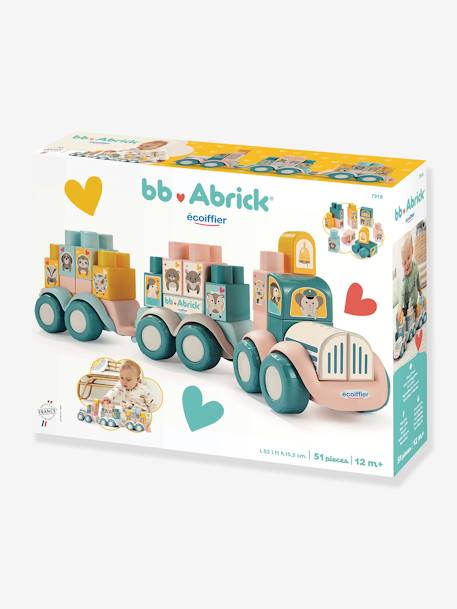 Abrick - Train des animaux multicolore 2 - vertbaudet enfant 