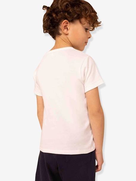 Lot de 2 t-shirts manches courtes blanc 2 - vertbaudet enfant 