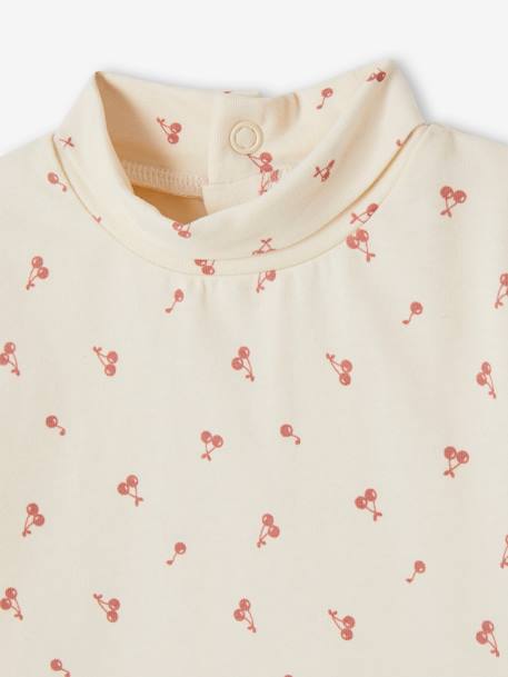 Lot de 2 t-shirts col roulé bébé marine+rose pâle 10 - vertbaudet enfant 