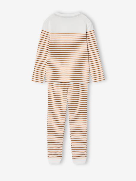 Lot de 2 pyjamas garçon cool Lot caramel/rayé 9 - vertbaudet enfant 