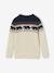 Pull Jacquard à torsade garçon blanc chiné 2 - vertbaudet enfant 