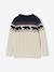 Pull Jacquard à torsade garçon blanc chiné 1 - vertbaudet enfant 
