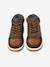 Basket montantes fourrées garçon lacets et zips marron 4 - vertbaudet enfant 