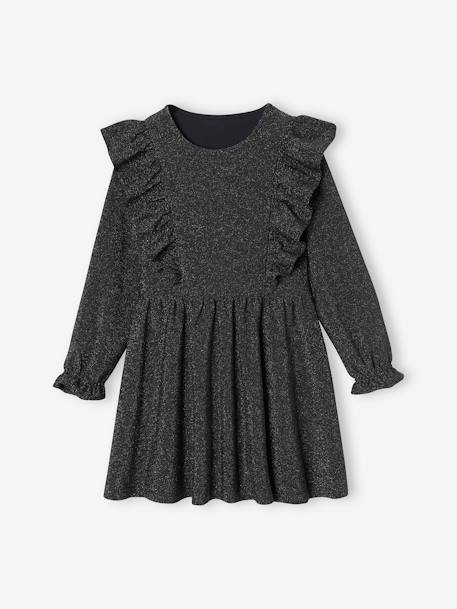 Robe en jersey scintillante anthracite 3 - vertbaudet enfant 