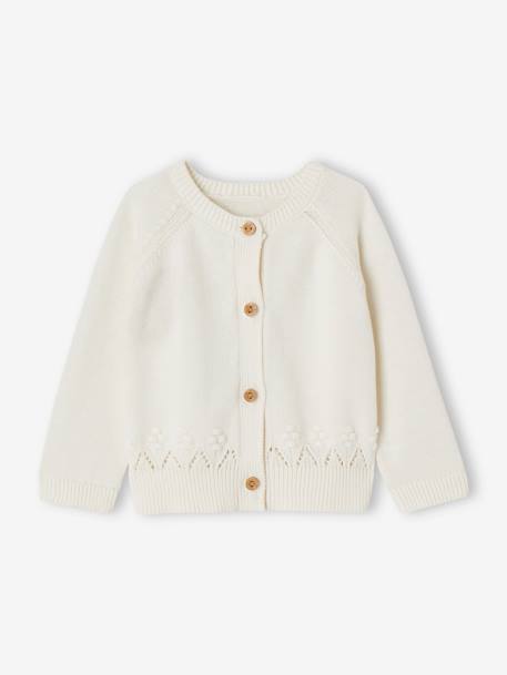 Ensemble robe, gilet fantaisie et collant bébé fille bleu ardoise 2 - vertbaudet enfant 