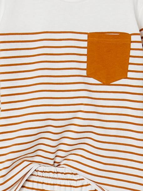 Lot de 2 pyjamas garçon cool Lot caramel/rayé 7 - vertbaudet enfant 