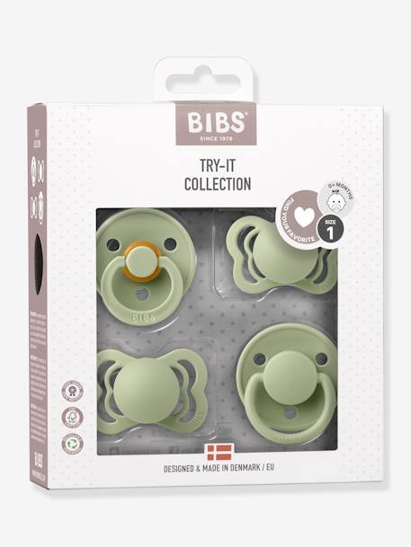 Coffret 4 tétines Try It - beige+blush+vert sauge 9 - vertbaudet enfant 