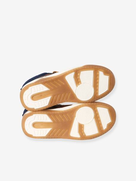 Basket montantes fourrées garçon lacets et zips marron 5 - vertbaudet enfant 