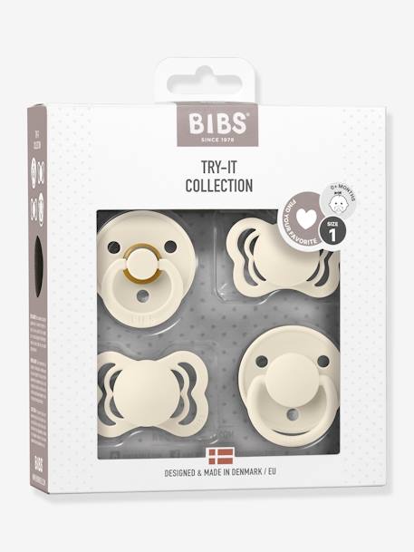 Coffret 4 tétines Try It - beige+blush+vert sauge 3 - vertbaudet enfant 