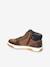 Basket montantes fourrées garçon lacets et zips marron 3 - vertbaudet enfant 
