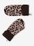 Ensemble fille léopard bonnet snood gants marron imprimé 5 - vertbaudet enfant 