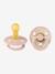 Lot de 2 sucettes-tétines Studio fleur, taille 2 de 6 à 18 mois blush+vert sauge 1 - vertbaudet enfant 