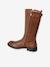 Boots cavalière enfant fille cuir zippées marron 3 - vertbaudet enfant 