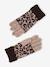 Ensemble fille léopard bonnet snood gants marron imprimé 4 - vertbaudet enfant 