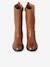 Boots cavalière enfant fille cuir zippées marron 4 - vertbaudet enfant 