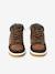 Baskets enfant garçon synthétiques montantes élastiquées et zippées marron 4 - vertbaudet enfant 