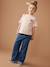 Pantalon fille large motifs fantaisie bleu foncé+denim gris 7 - vertbaudet enfant 