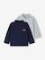 Lot de 2 T-shirts col roulé marine+vanille 1 - vertbaudet enfant 