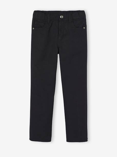 Pantalon indestructible droit doublé jersey garçon noir 1 - vertbaudet enfant 