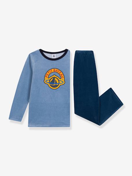 Pantalon De Jogging Garçon Petit Bateau - Tissu Matelassé Moelleux, Taille élastiquée, Poches Latérales