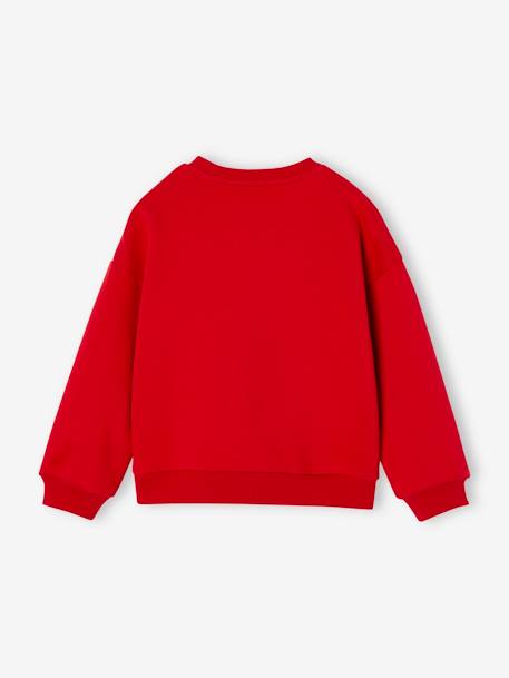 Sweat fille Noël noeud en sequins anthracite+rouge 7 - vertbaudet enfant 