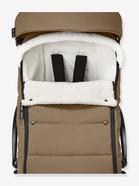 Chancelière sherpa POUSSETTE YOYO caramel+noir+taupe 6 - vertbaudet enfant 
