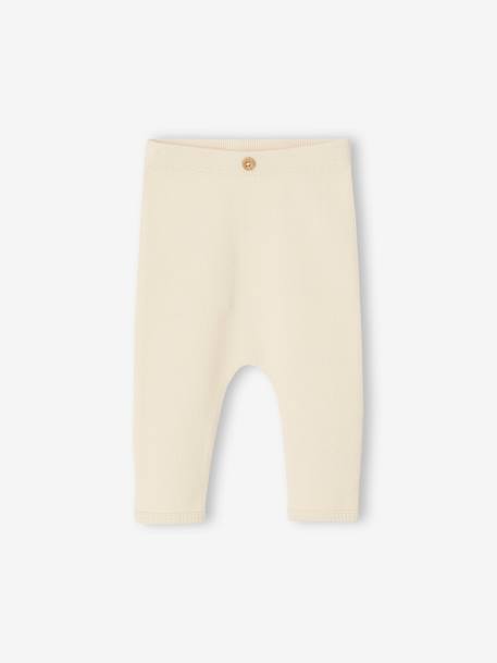 Legging bébé fille en côtes rose+vanille 4 - vertbaudet enfant 
