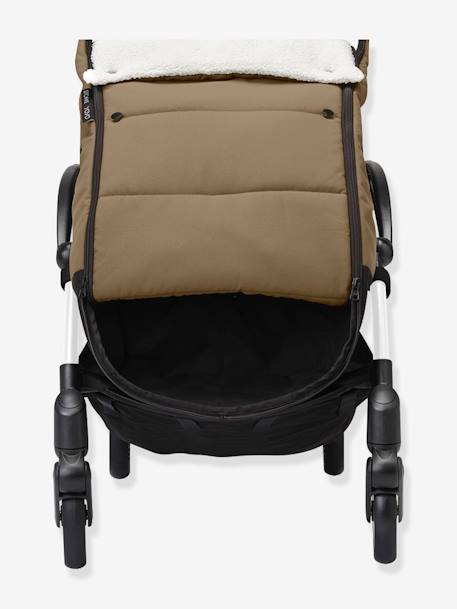 Chancelière sherpa POUSSETTE YOYO caramel+noir+taupe 4 - vertbaudet enfant 