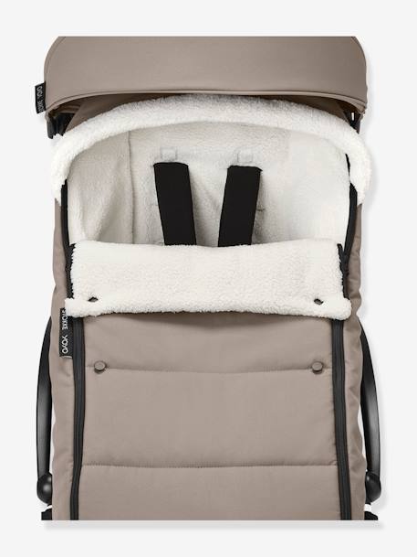 Chancelière sherpa POUSSETTE YOYO caramel+noir+taupe 20 - vertbaudet enfant 