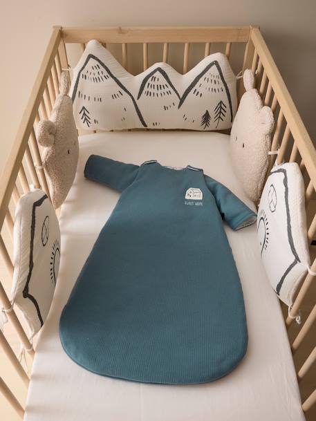 Gigoteuse hiver manches longues amovibles HYGGE bleu grisé 5 - vertbaudet enfant 