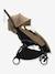 Chancelière sherpa POUSSETTE YOYO caramel+noir+taupe 2 - vertbaudet enfant 