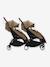 Chancelière sherpa POUSSETTE YOYO caramel+noir+taupe 17 - vertbaudet enfant 