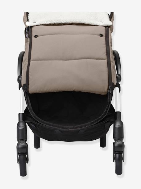 Chancelière sherpa POUSSETTE YOYO caramel+noir+taupe 18 - vertbaudet enfant 