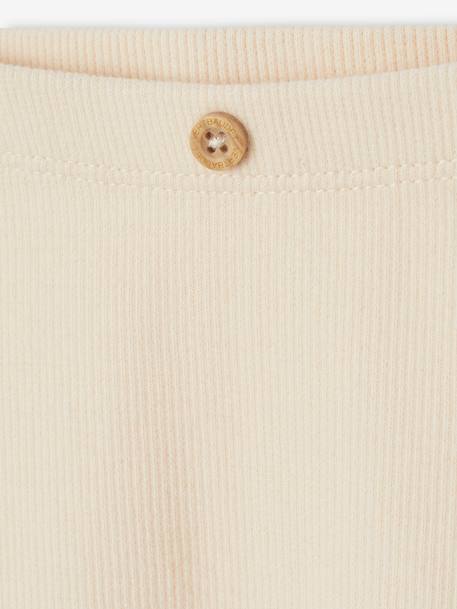 Legging bébé fille en côtes rose+vanille 6 - vertbaudet enfant 