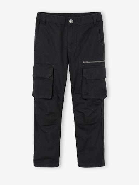 Pantalon technique garçon anthracite 1 - vertbaudet enfant 