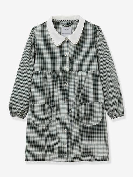 Chemise Bébé Vichy En Velours - VERTBAUDET Manches Longues Boutonnée